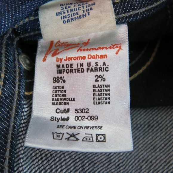 Citizens Of Humanity Ingrid #002 Stretch Low Waist Flare Denim Jeans - Size 25 - Picture 10 of 11